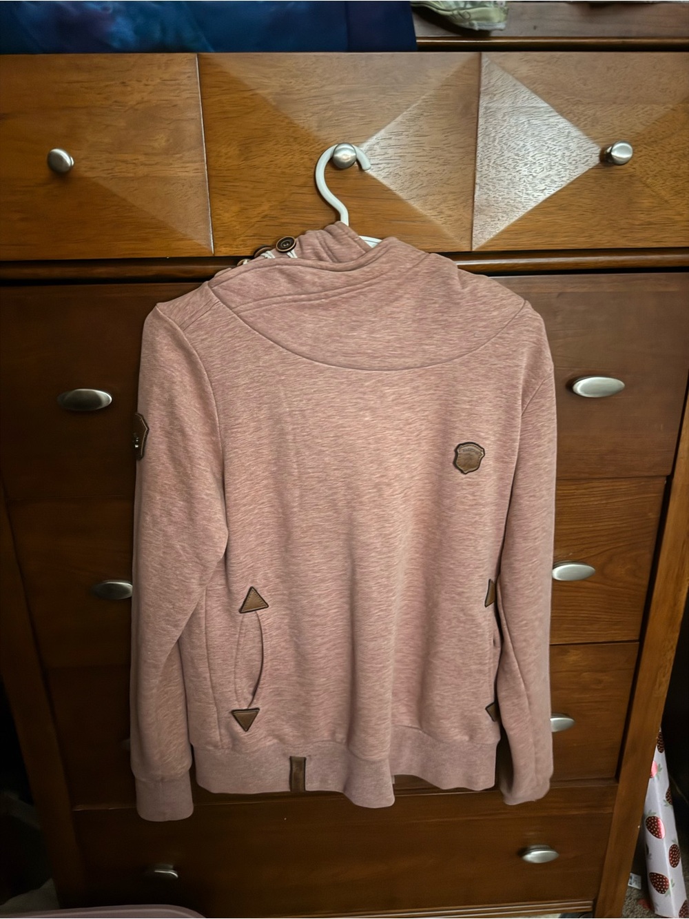 Naketano Mauve Cowl Neck Sweatshirt